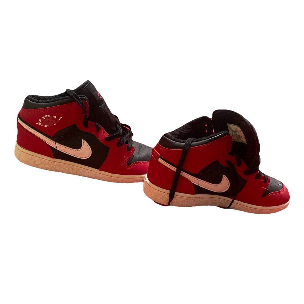 Nike Air Jordan 1 Mid GS "Gym Red/Black/White"